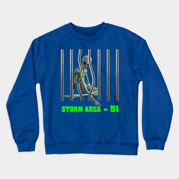 Storm area 51 Crewneck Sweatshirt by key_ro